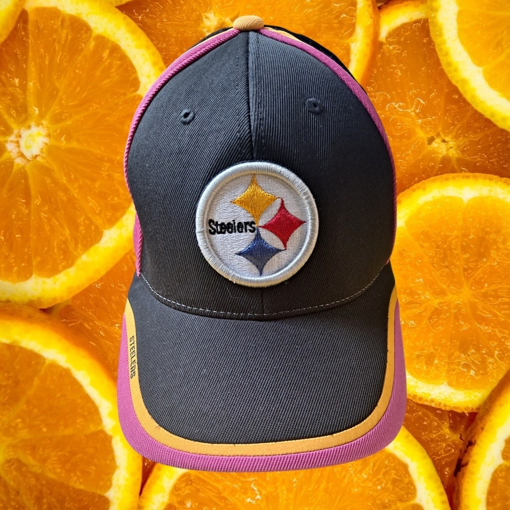 Pittsburgh Steelers Reebok NFL Football Hat Cap S/M Pink Ribbon